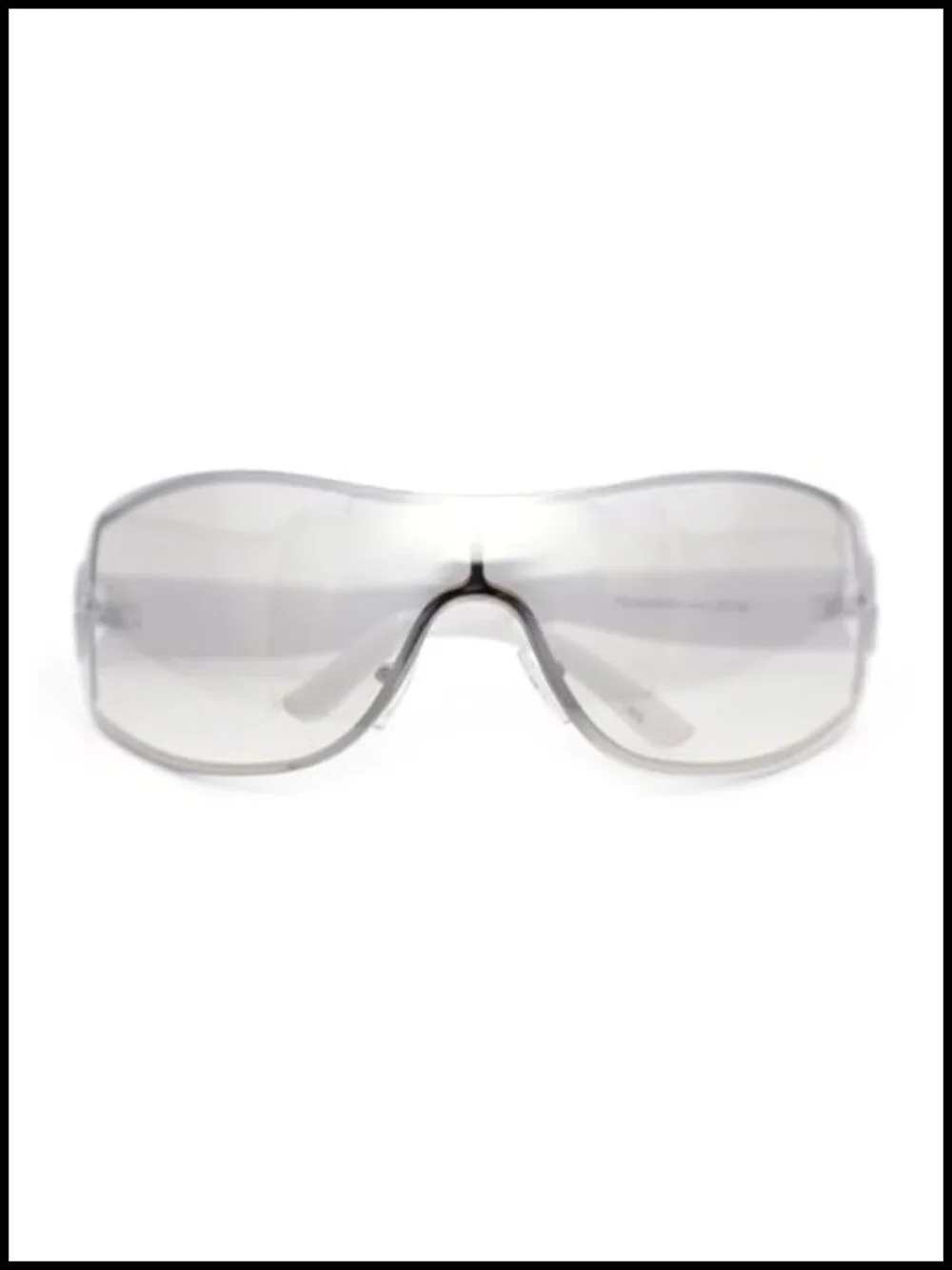 Rimless Shield Sunglasses UV400 Polycarbonate Metal